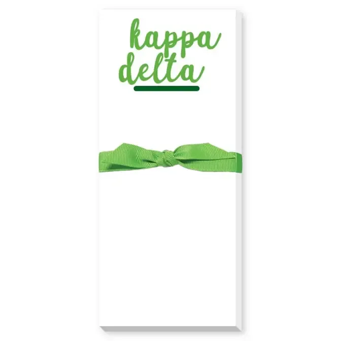 Kappa Delta skinny notepad