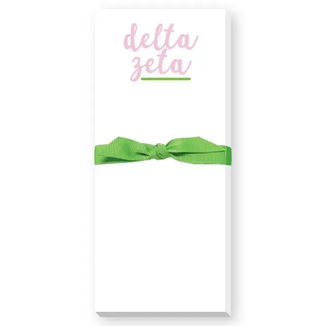 Delta Zeta skinny notepad