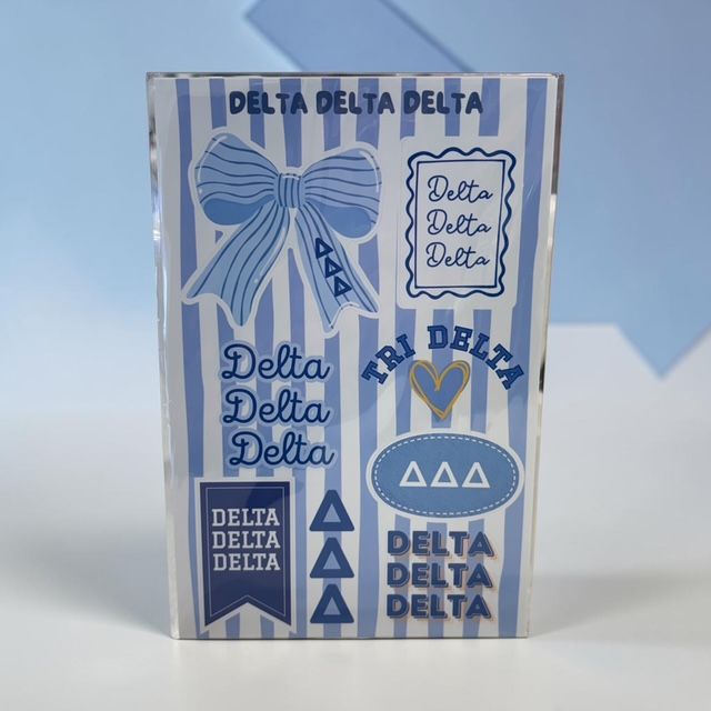 2026 Delta Delta Delta sticker sheet
