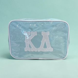 Kappa Delta appliqued cosmetic bag