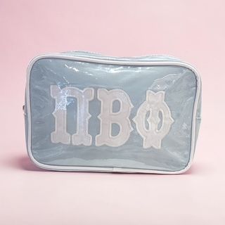 Pi Beta Phi appliqued cosmetic bag