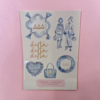 Delta Delta Delta sticker sheet AD