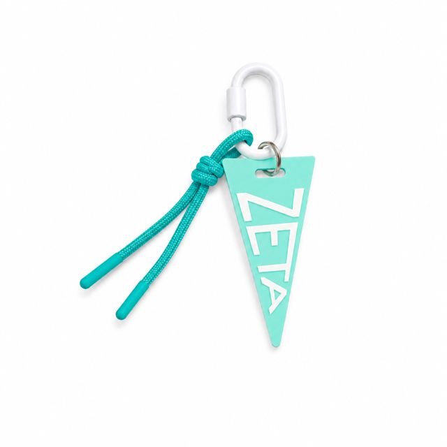 Zeta Tau Alpha pennant bag charm