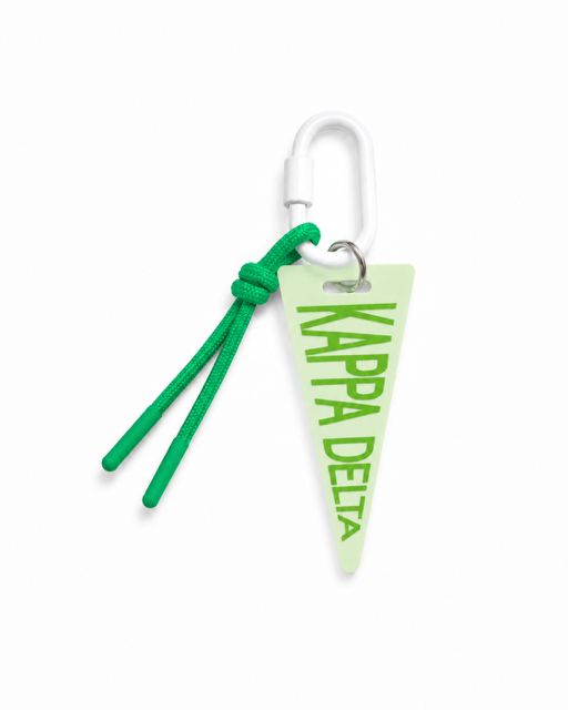 Kappa Delta pennant bag charm