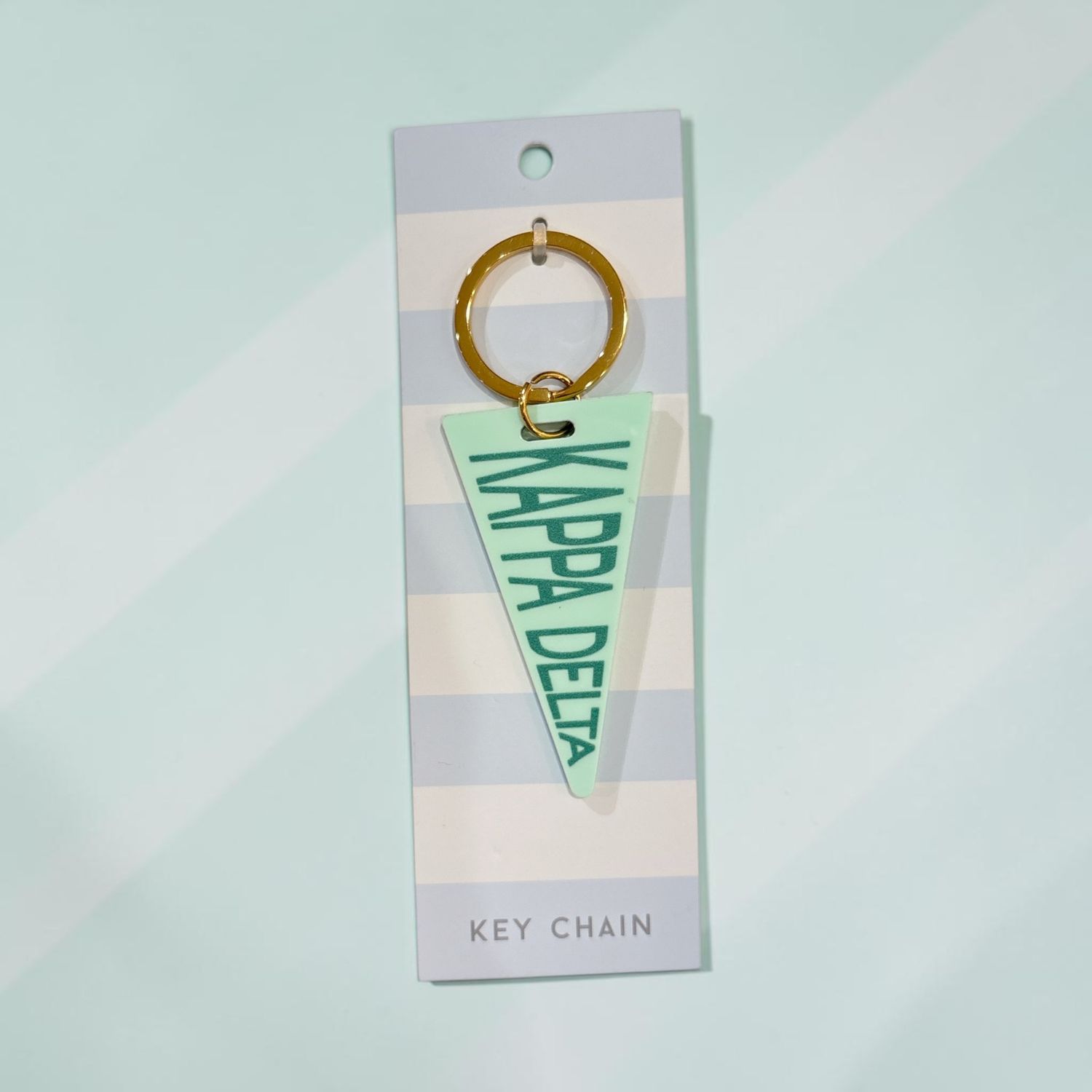Kappa Delta pennant key ring