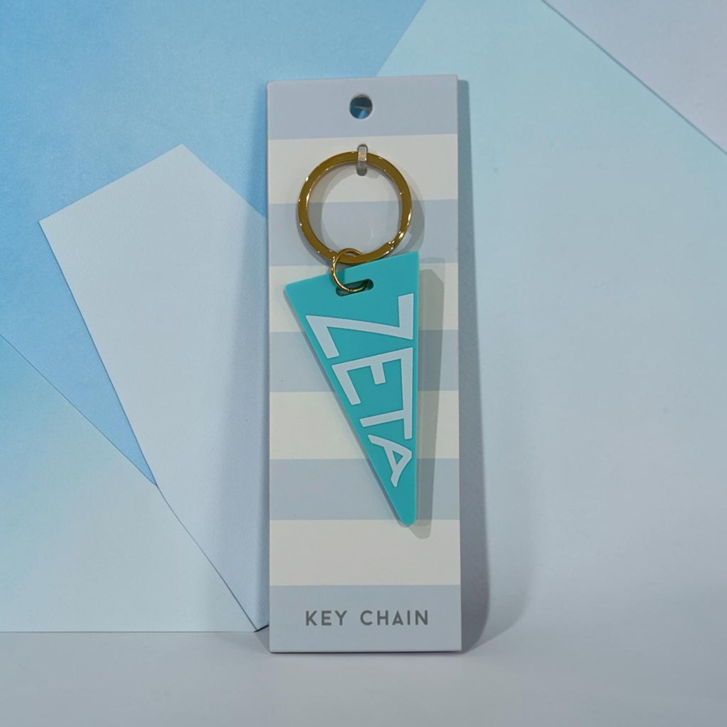 Zeta Tau Alpha pennant key ring