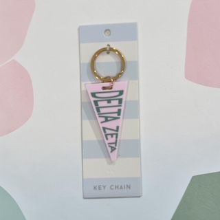 Delta Zeta pennant key ring