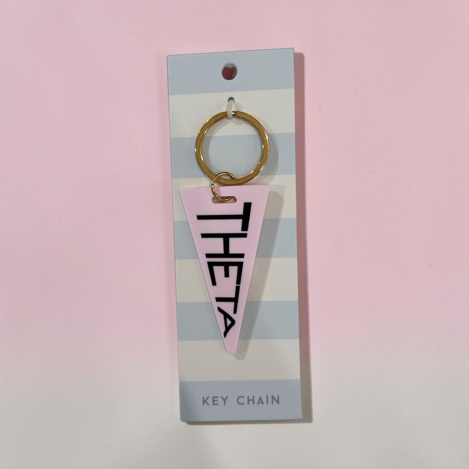 Kappa Alpha Theta pennant key ring