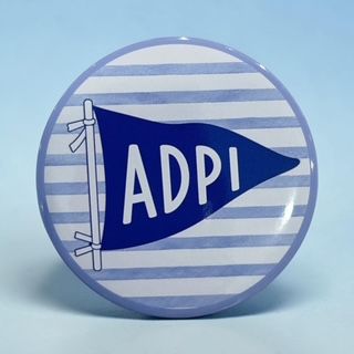 Alpha Delta Pi pennant button