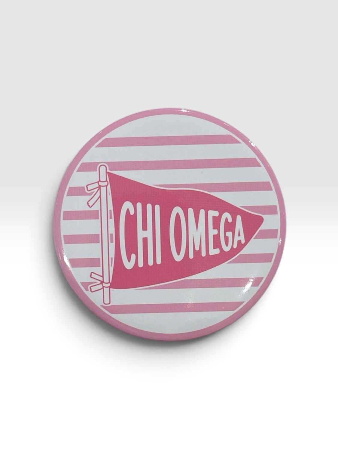 Chi Omega pennant button