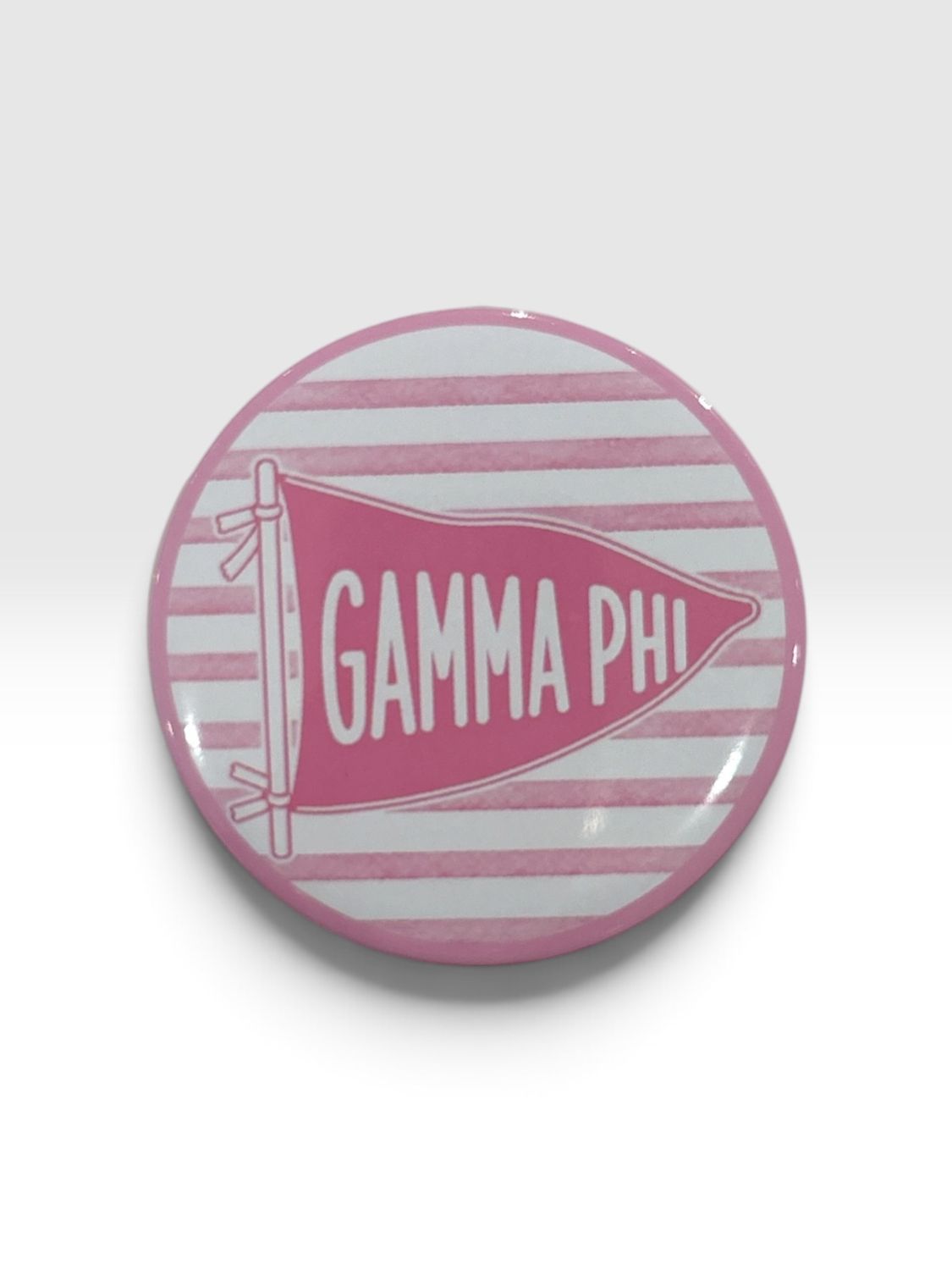 Gamma Phi Beta pennant button