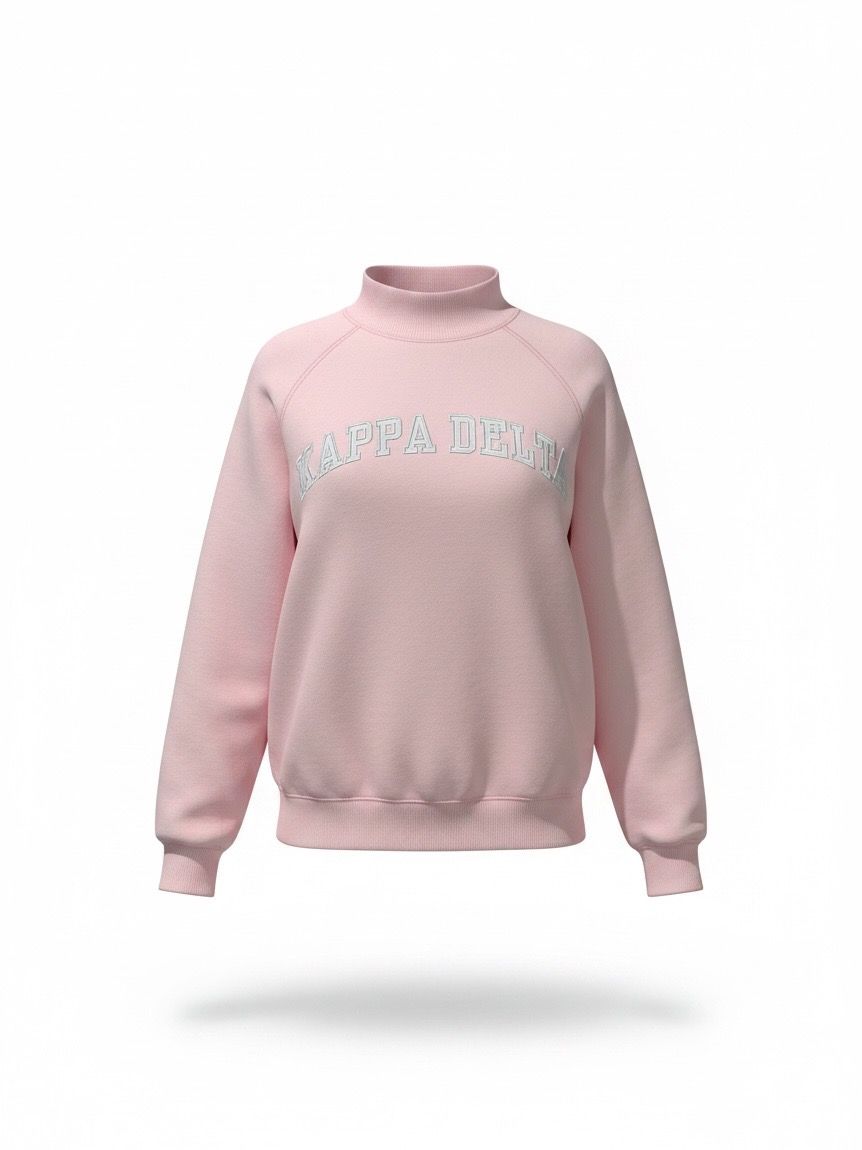 AD kappa delta mock neck sweatshirt pink S/M