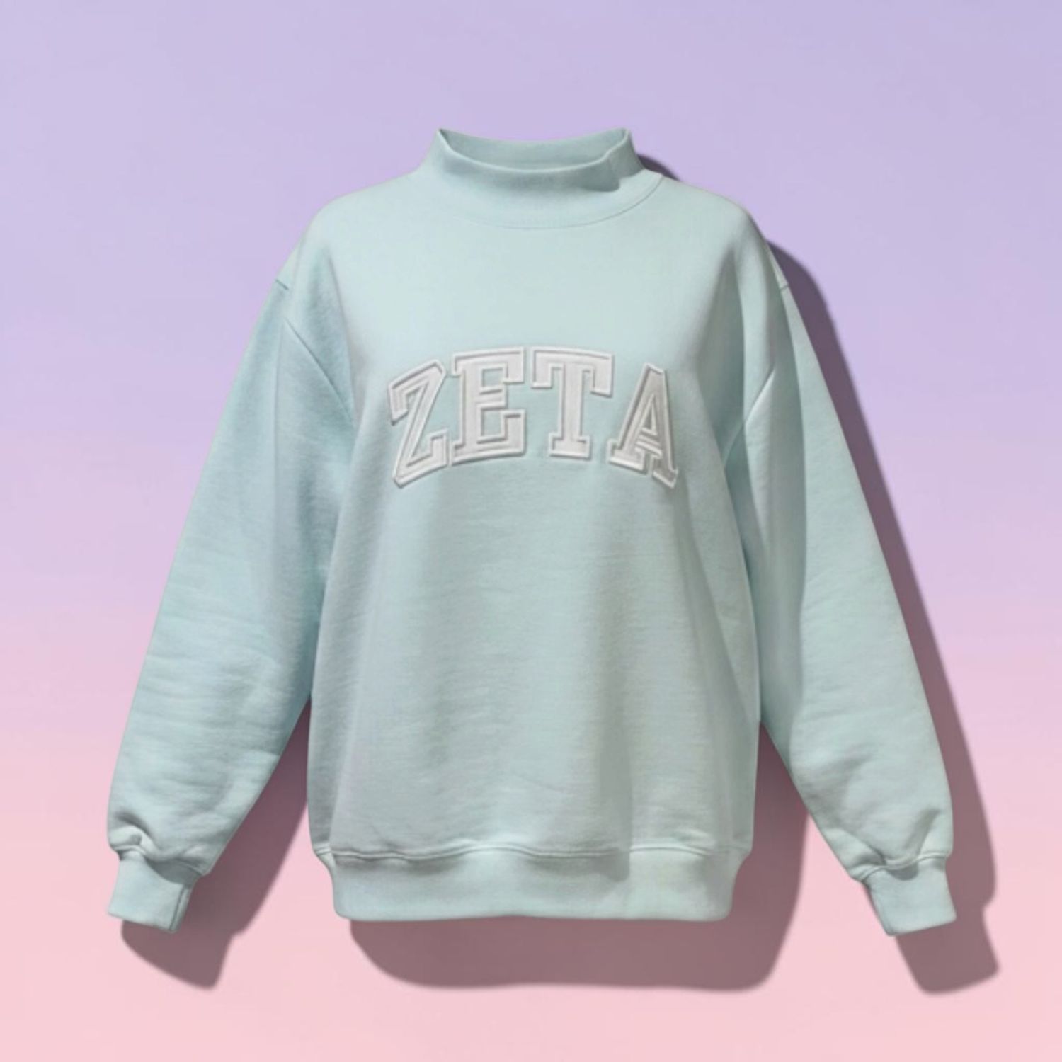 AD Zeta Tau Alpha Mock Neck Sweatshirt L/XL
