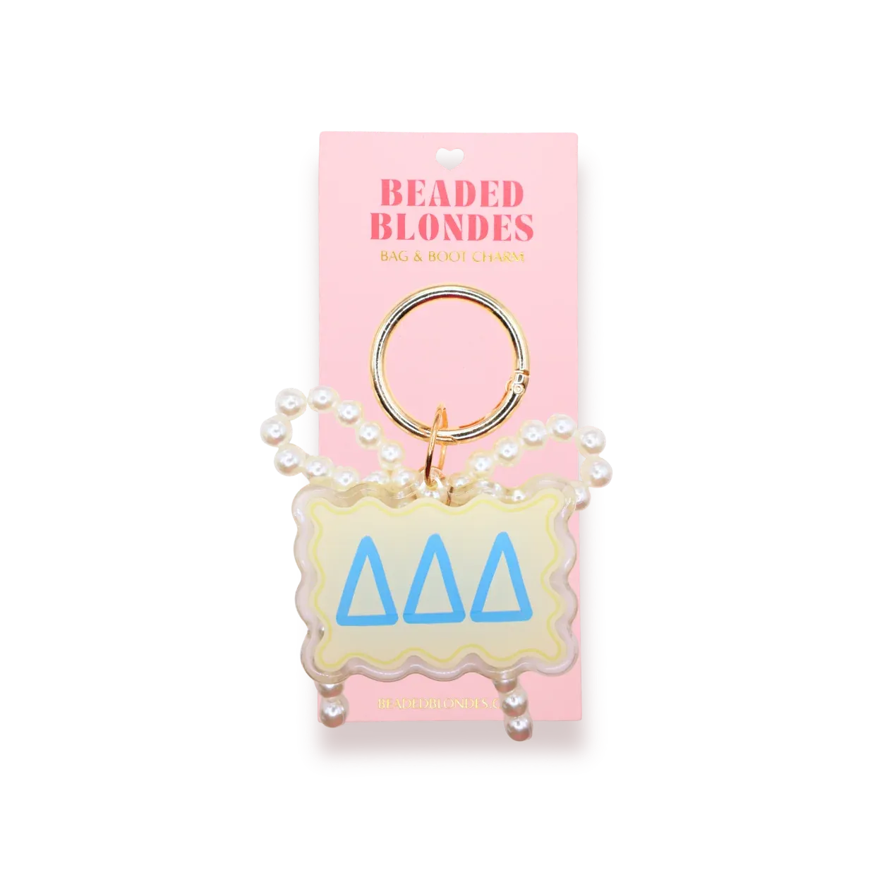 Delta Delta Delta Bag and Boot Charm