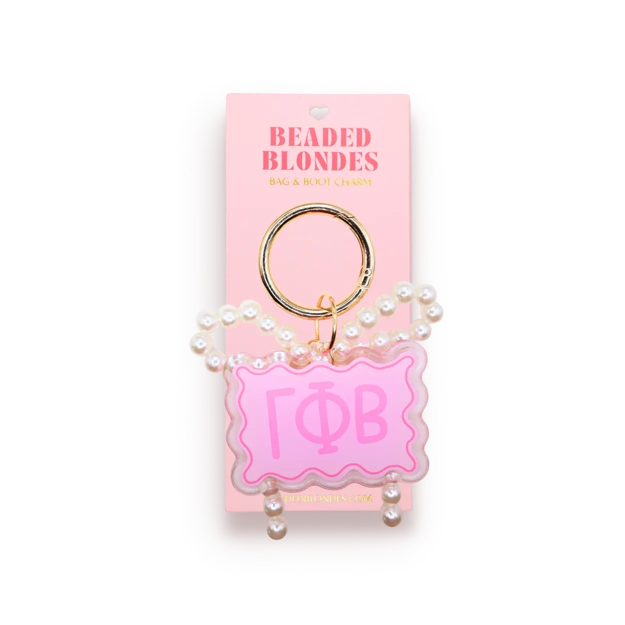 Gamma Phi Beta Bag and Boot Charm