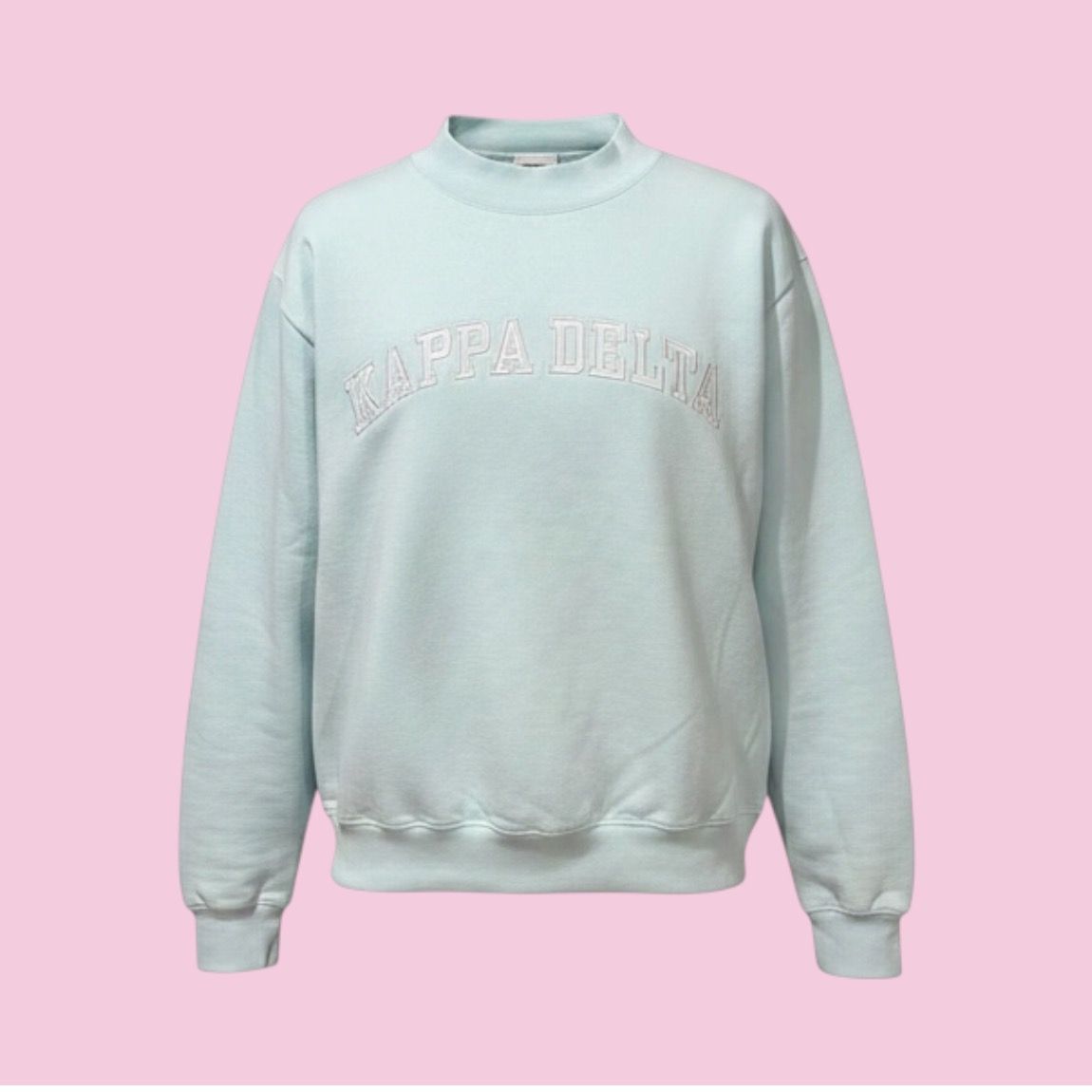 AD Kappa Delta mock neck  sweatshirt mint S/M