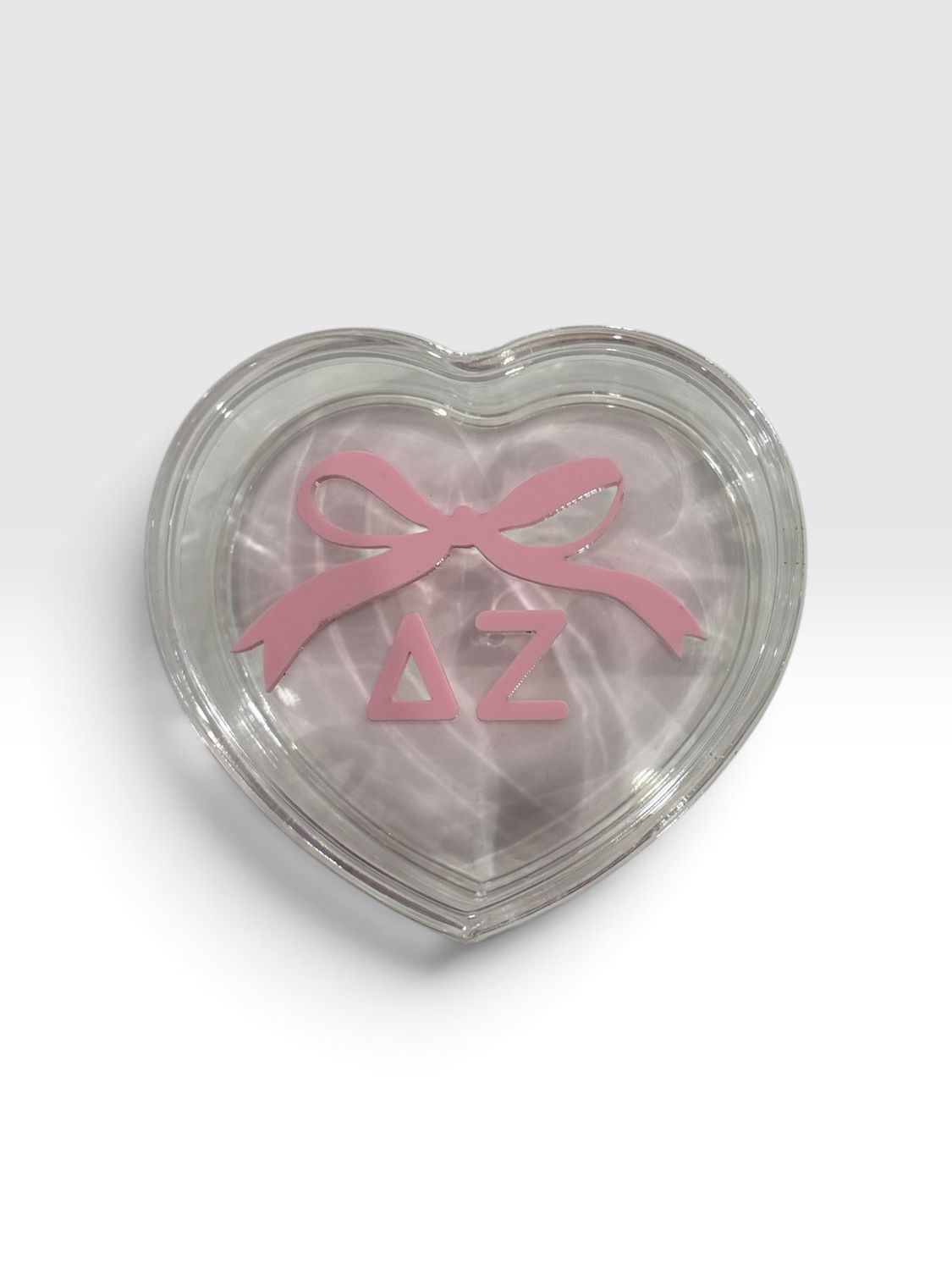 Delta Zeta heart and bow box