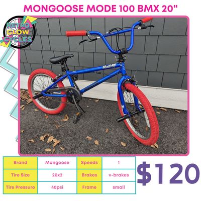 Mongoose Mode 100 BMX 20 Bike