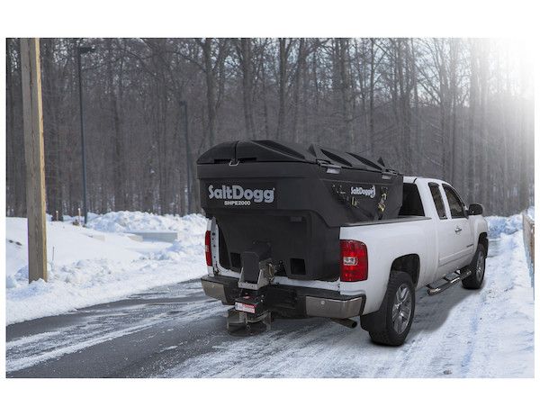 SaltDogg® SHPE2000 Electric Poly Hopper Spreader - FOR WEB, Chute Size: Standard
