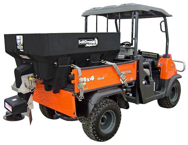 SaltDogg SHPE0750 Electric Poly Hopper Spreader - FOR WEB, Chute Size: Standard