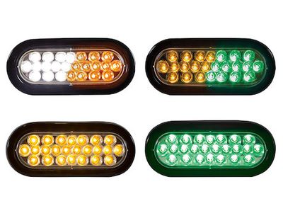 6 Inch Quad Flash Oval LED Recessed Strobe Light Series