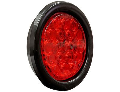 4 Inch Red Round Stop/Turn/Tail Light Kit With 18 LED