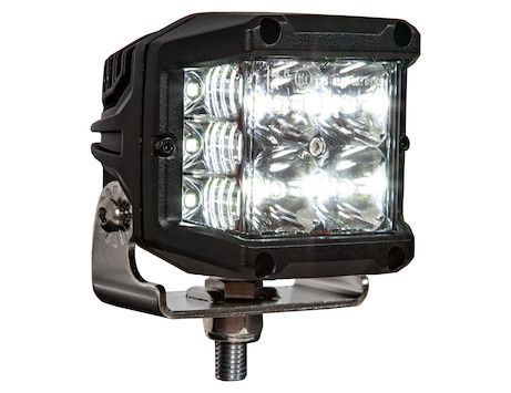 Ultra Wide 4 Inch by 3 Inch Rectangular LED Clear Spot-Flood Combination Light
