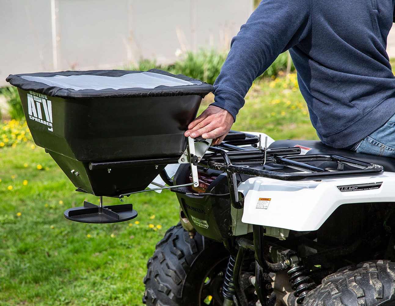Horizontal Mount ATV All Purpose Spreader-100 Pounds