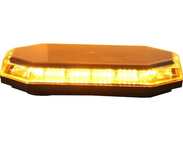 15 Inch Octagonal LED Mini Light Bar Series, Color: Amber