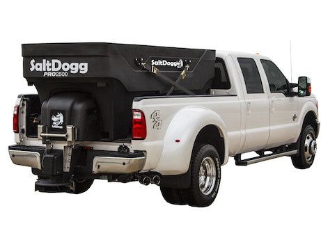 SaltDogg PRO2500 Electric Poly Hopper Spreader Auger Feed- FOR WEB
