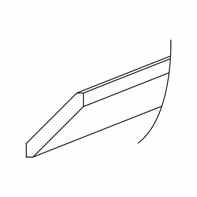 Cabinet Shaker White Crown Molding: 2 ˝&quot;W x 96&quot;L (SW, SG &amp; SE 3 Ľ&quot;W) CM96