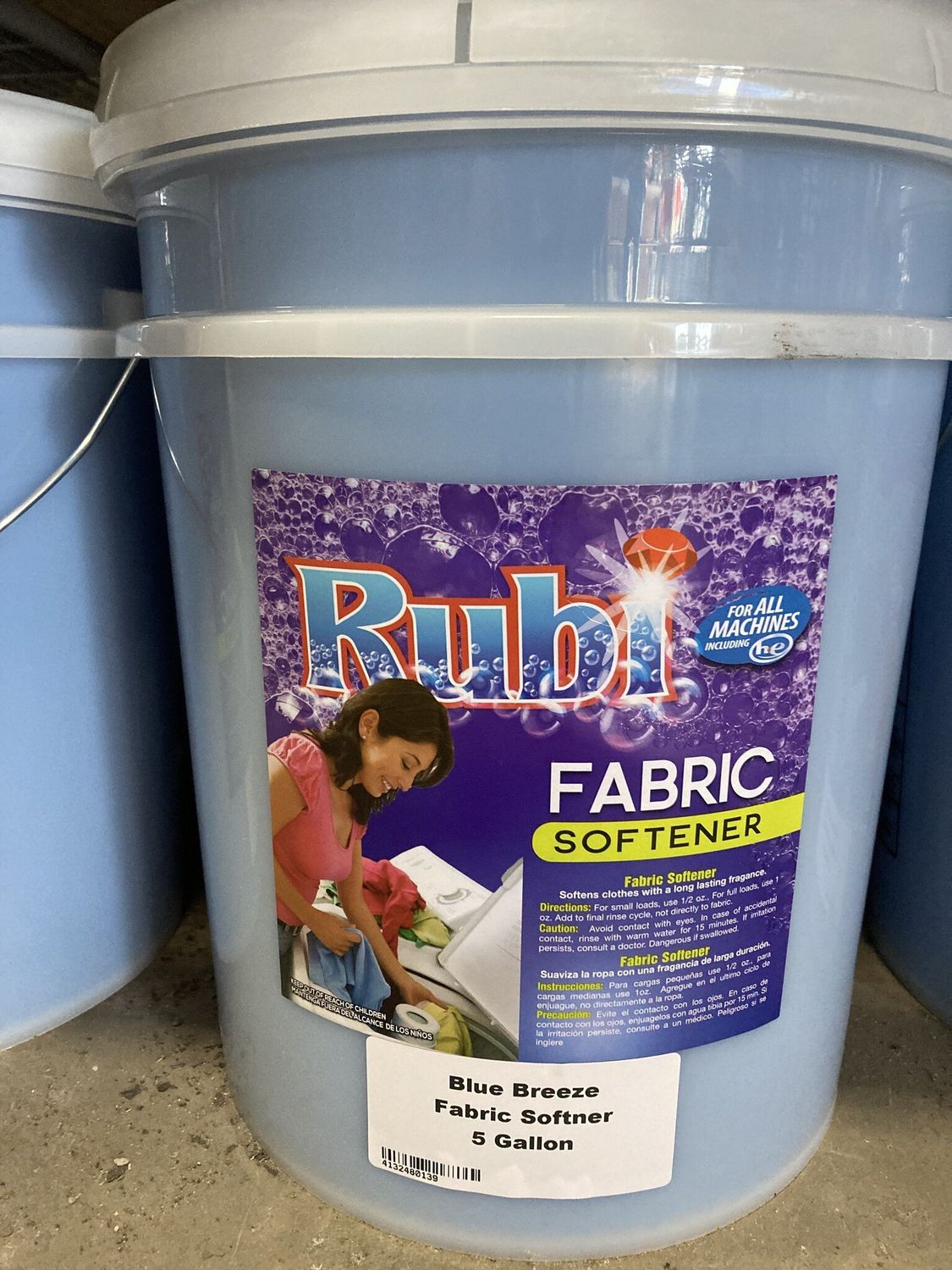 Fabric Softener 5 Gallon Blue Breeze