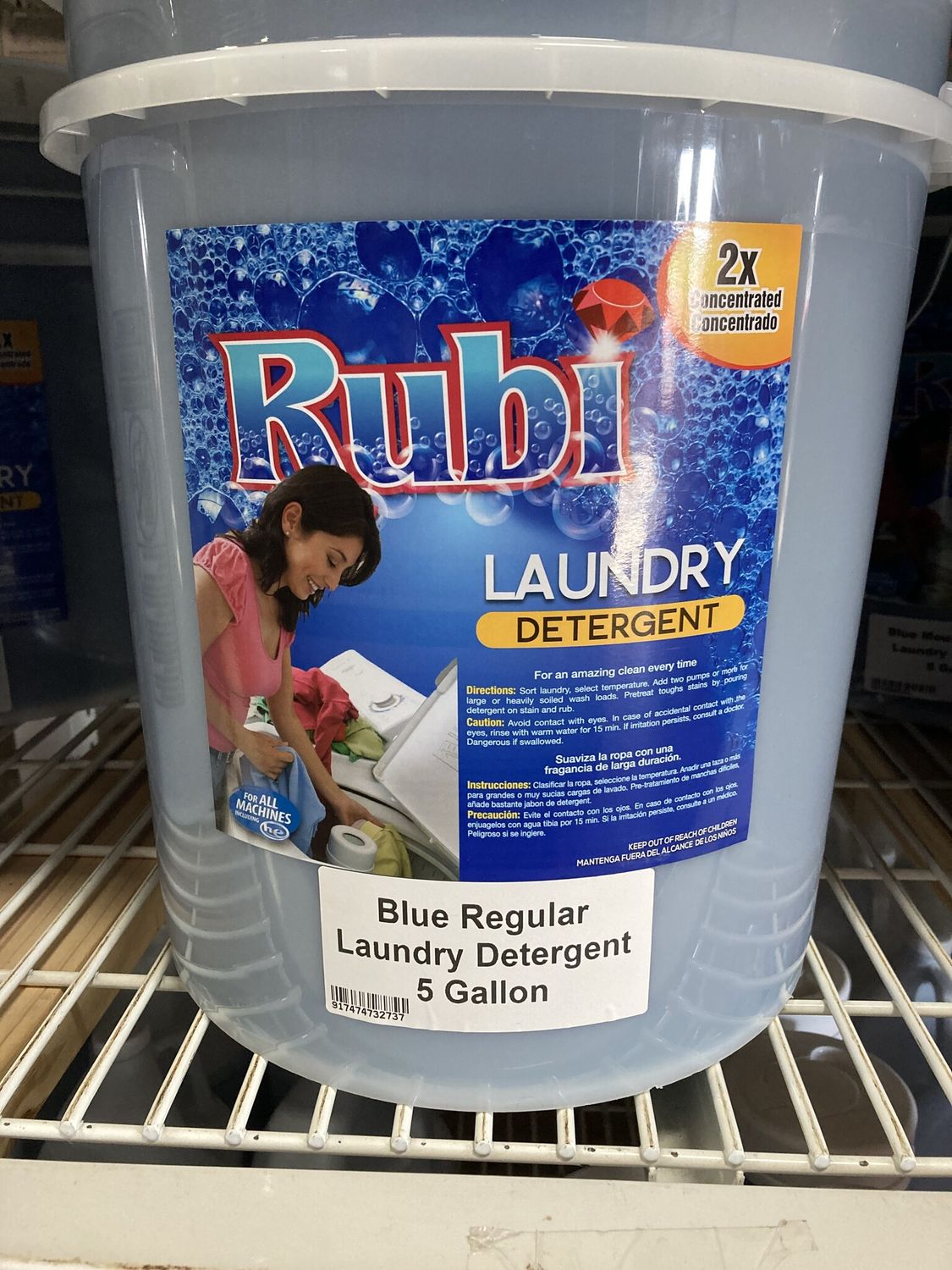 Blue Regular Bulk Laundry Detergent 5 gallon