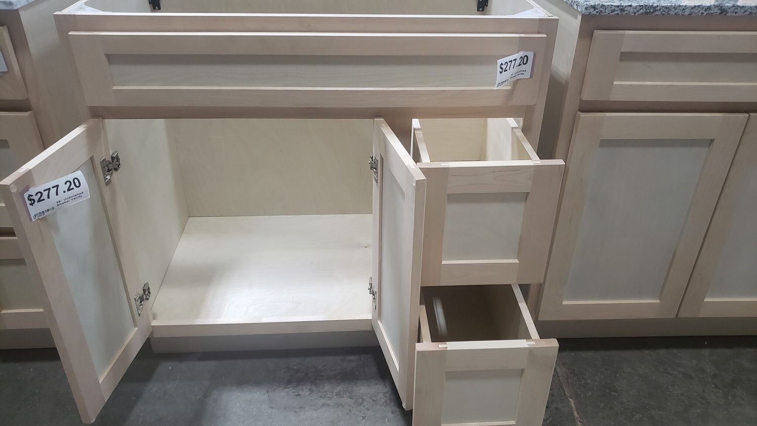 everyone ヴィンセントトレー Unfinished Shaker Vanity: 36