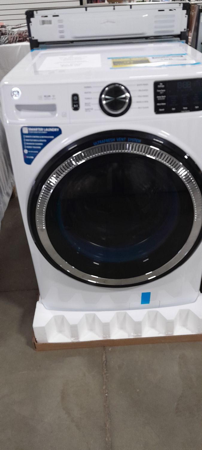 GE Factory Direct GFW550SSN5WW 4.8cuft  White Frontload Washine Machine