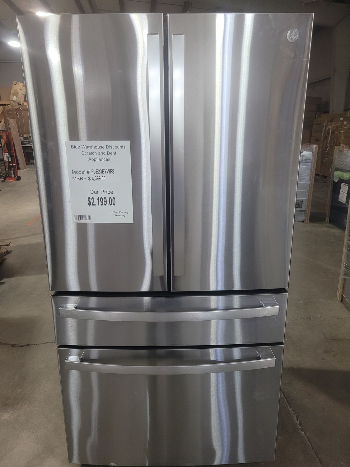 Scratch &amp; Dent GE Profile PJE23BYWFS Refrigerator