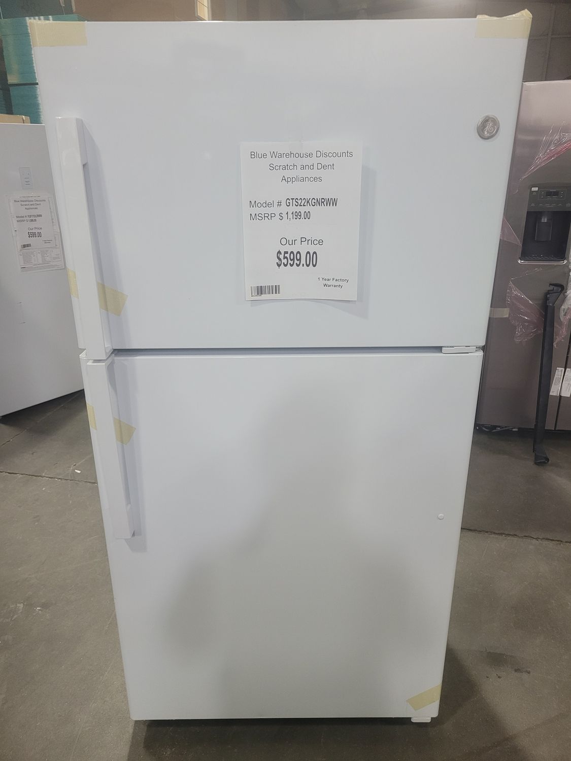 Scratch &amp; Dent GE Refrigerator GTS22KGNRWW