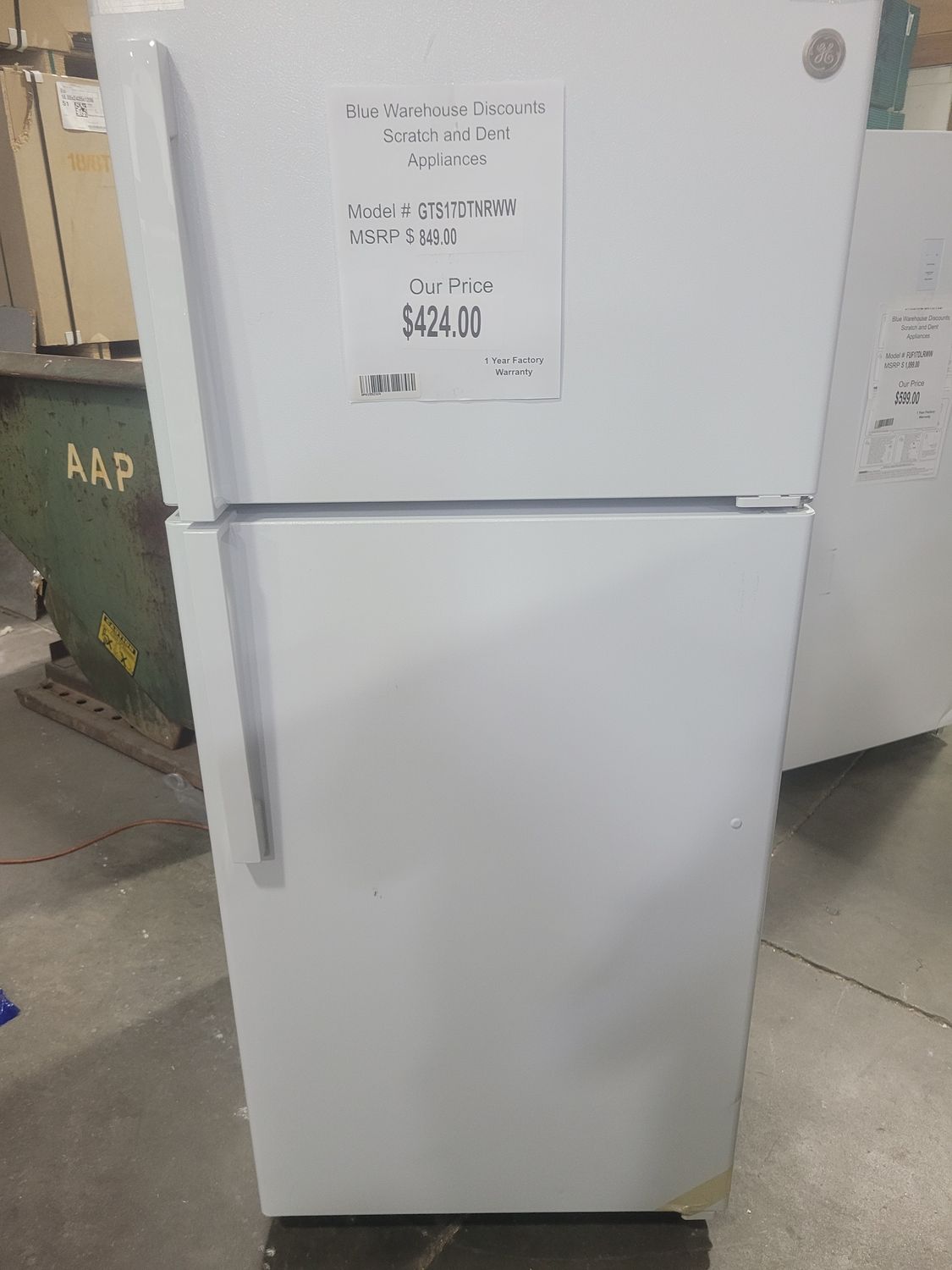 Scratch &amp; Dent Refrigerator GTS17DTNRWW
