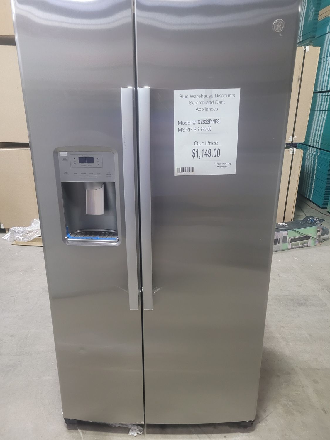 Scratch &amp; Dent GE Refrigerator GZS22IYNFS