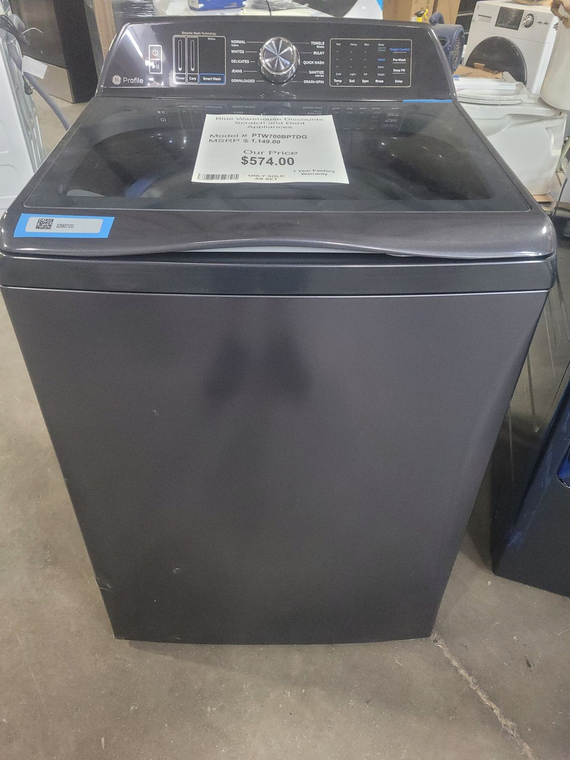 Scratch &amp; Dent GE Profile Topload Washing Machine PTW700BPTDG