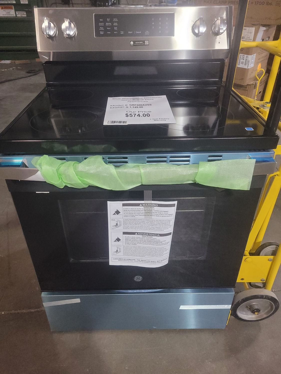 Scratch &amp; Dent GE Electric Range GRF600AVSS