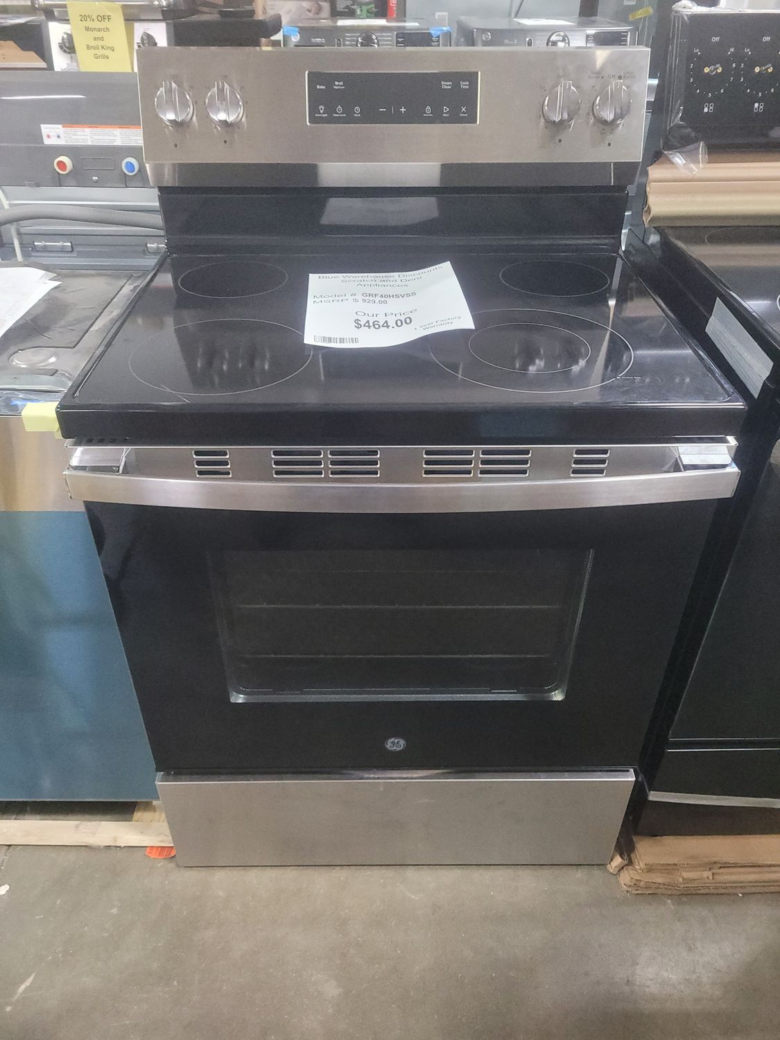 Scratch &amp; Dent GE Electric Range GRF40HSVSS