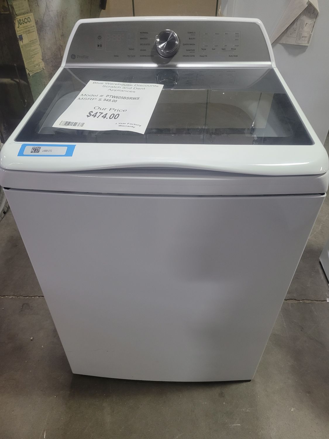 Scratch &amp; Dent GE Profile Topload Washing Machine PTW605BSRWS