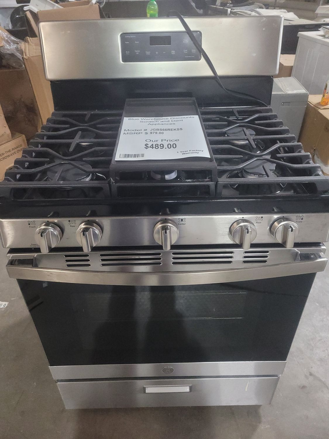 Scratch &amp; Dent GE Gas Range JGBS66REKSS