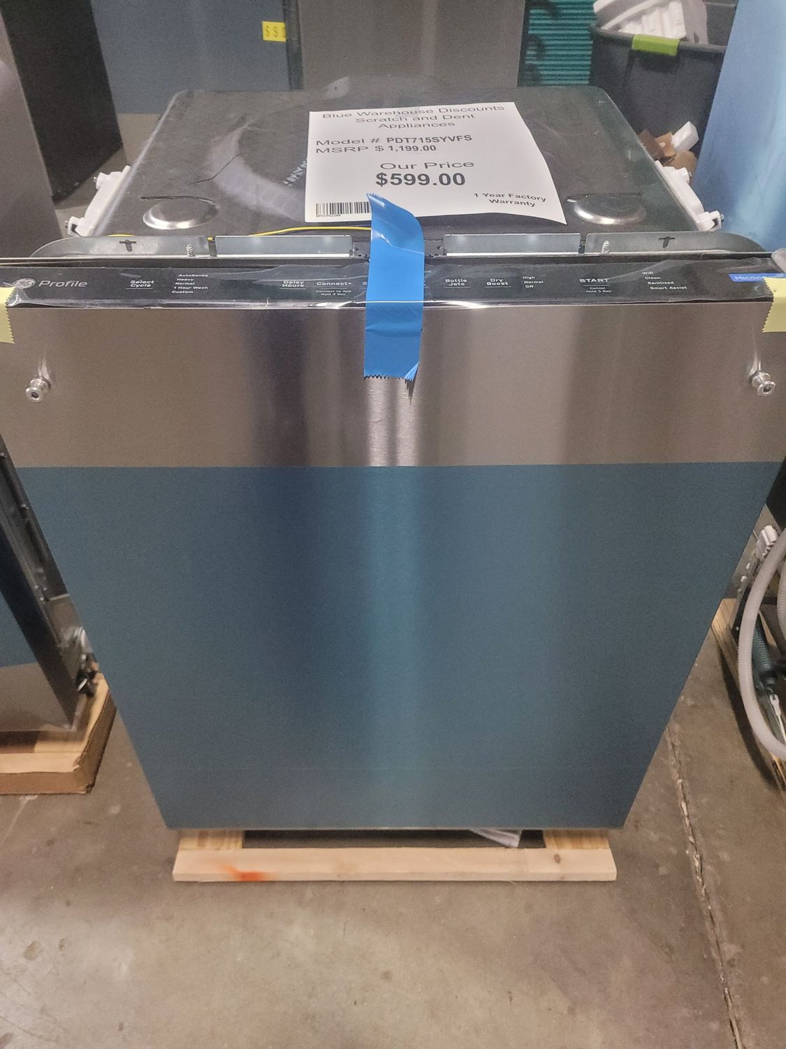 Scratch &amp; Dent GE Profile Dishwasher PDT715SYVFS