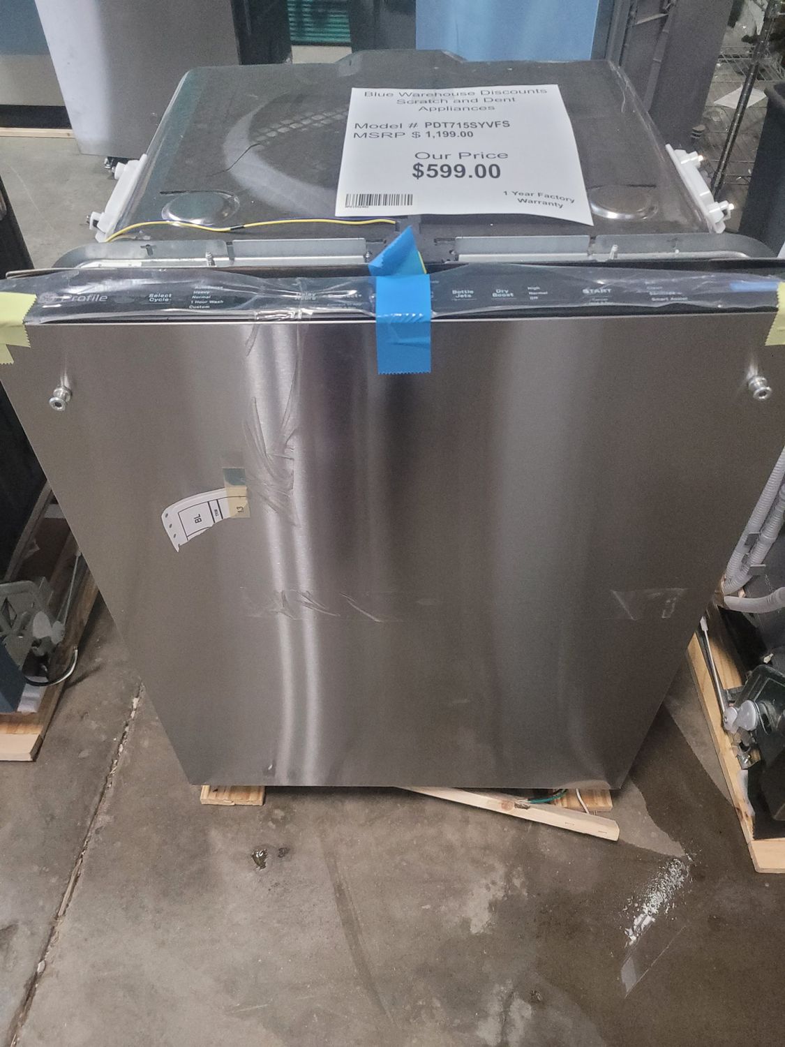 Scratch &amp; Dent GE Profile Dishwasher PDT715SYVFS