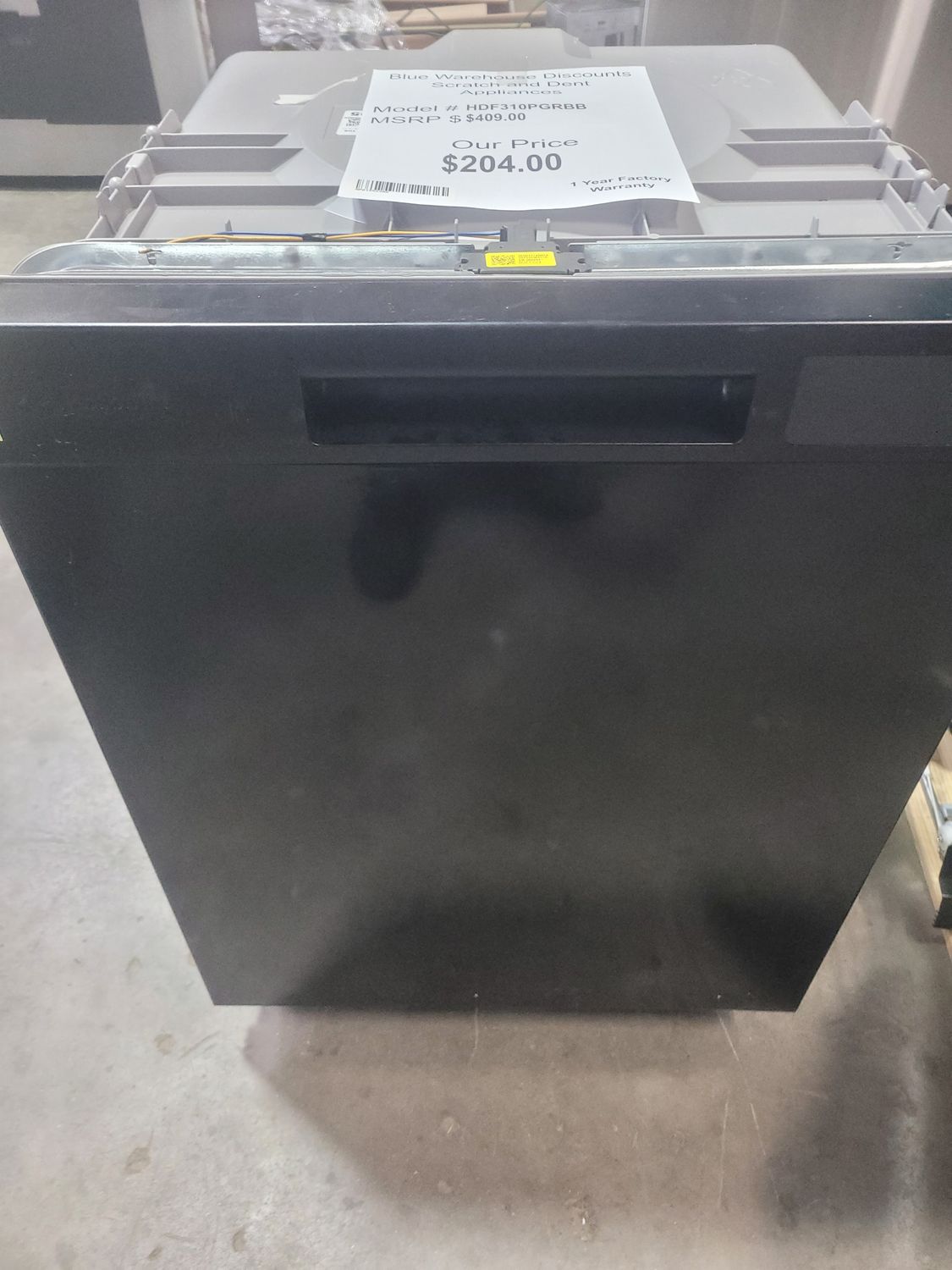 Scratch &amp; Dent Hotpoint Black Dishwasher HDF310PGRBB