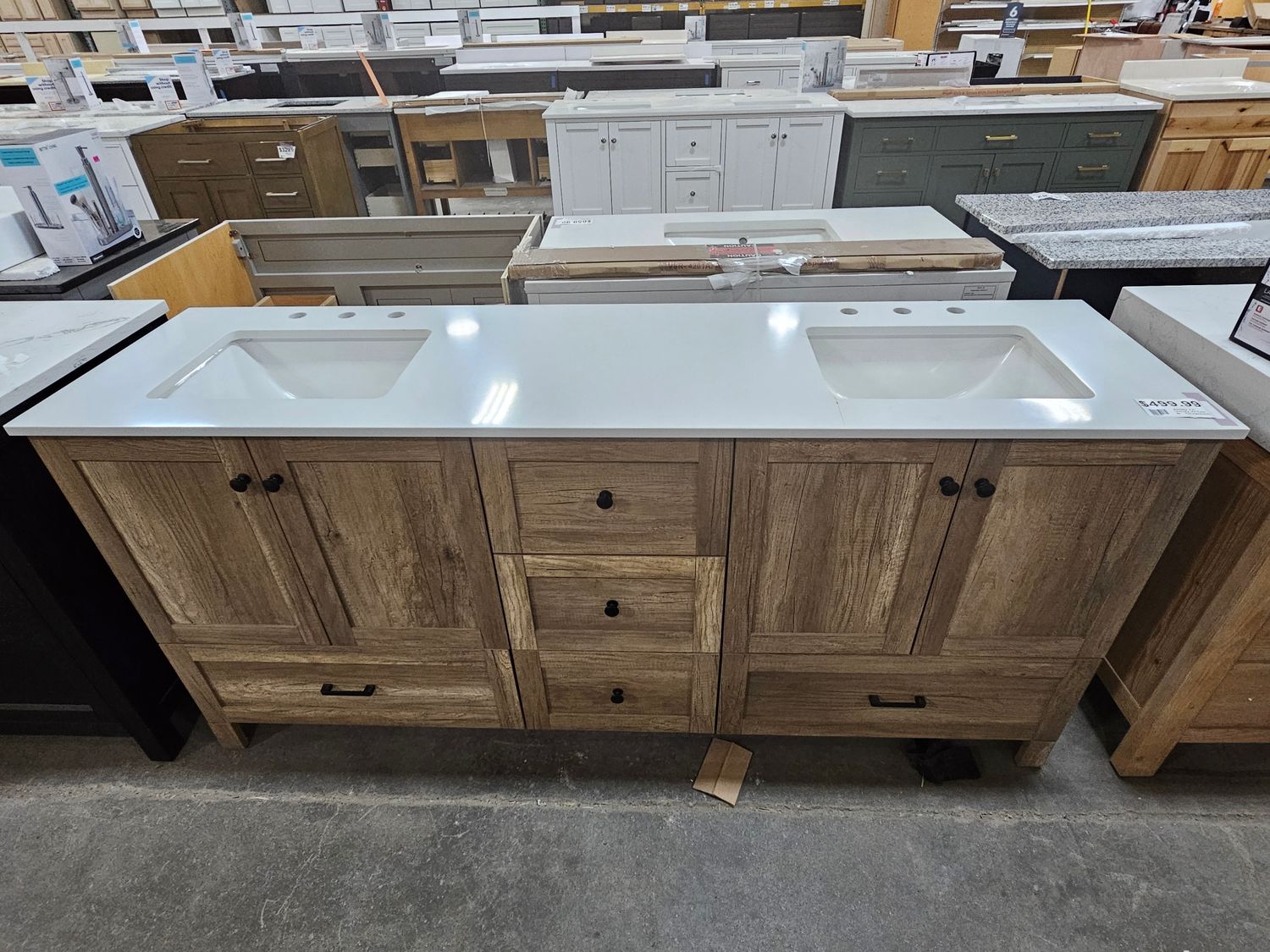 Amely 72&quot; Vanity W/Top B T(cracked)