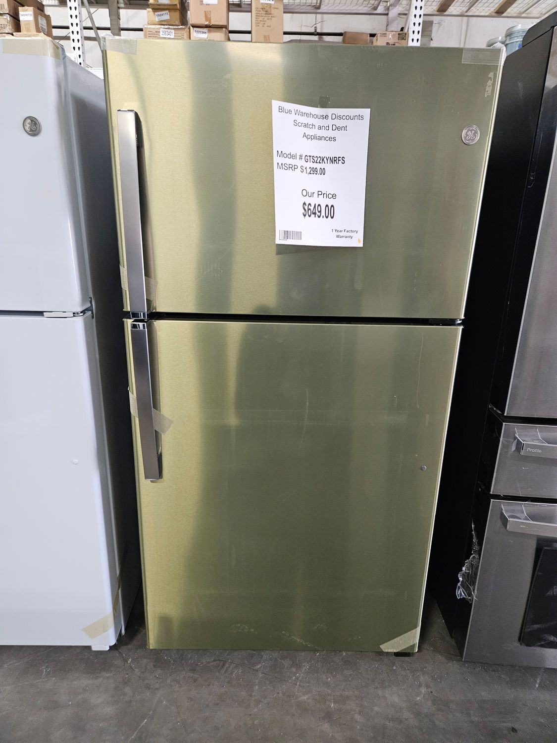 Scratch &amp; Dent GE Refrigerator GTS22KYNRFS