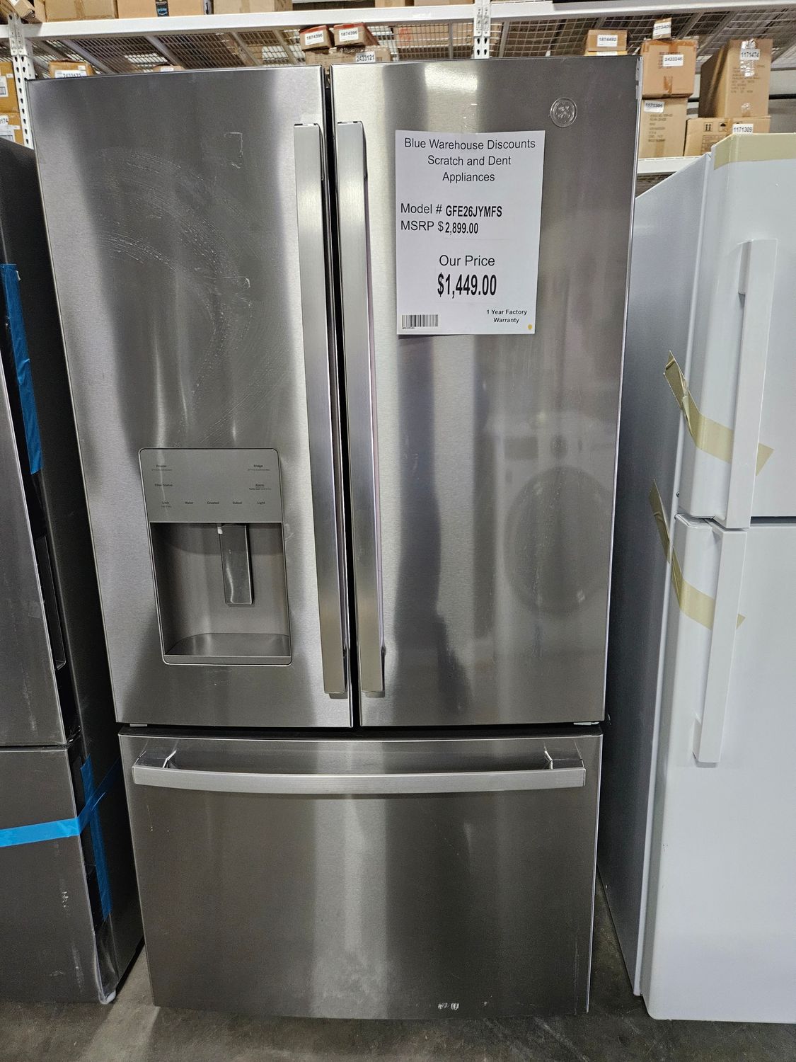 Scratch &amp; Dent GE Refrigerator GFE26JYMFS